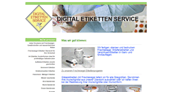 Desktop Screenshot of digital-etiketten-service.de