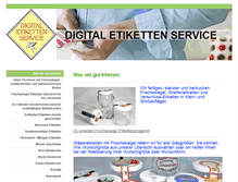 Tablet Screenshot of digital-etiketten-service.de